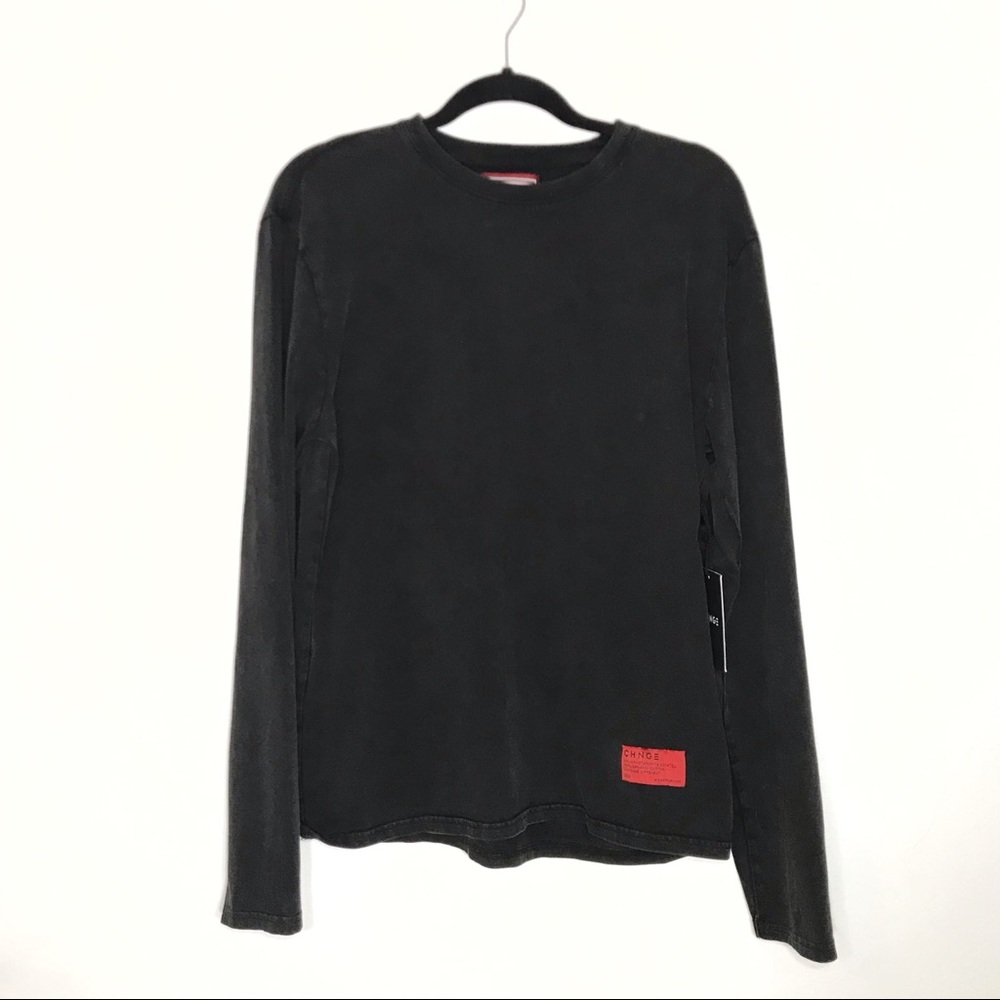 NWT CHNGE Black Long Sleeve Tee